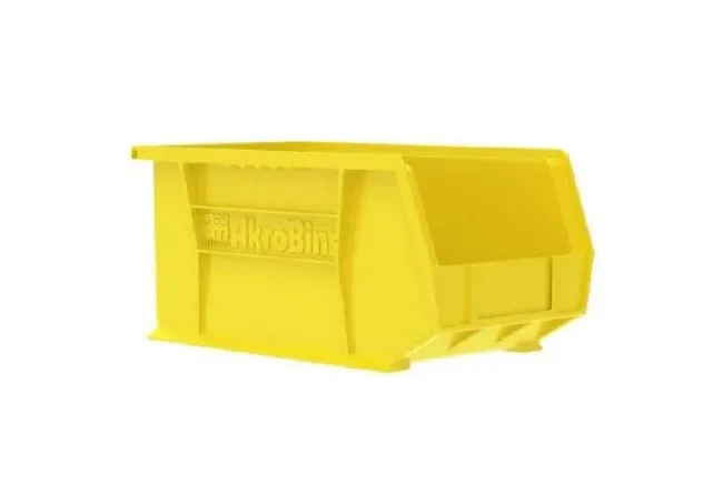 Akro-Mils - Akrobins - 30239YELLO - Storage Bin Akrobins Yellow Plastic 7 X 8-1/4 X 10-3/4 Inch
