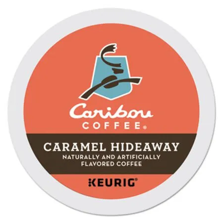 Caribou Coffee - GMT-6996 - Caramel Hideaway K-cups, Mild Roast, 24/box