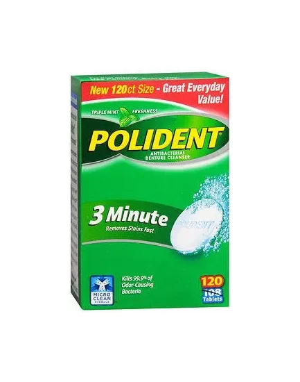 Glaxo Consumer Products - Polident - 31015805338 - Denture Cleaner Polident Mint Flavor