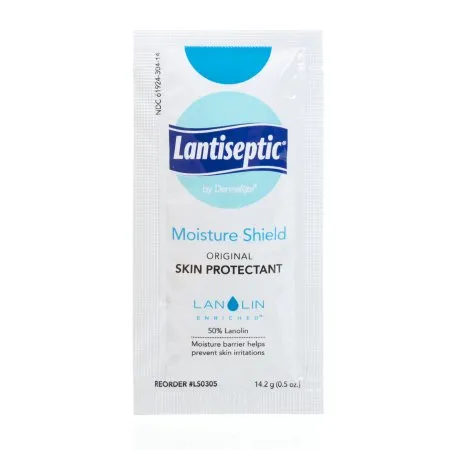 DermaRite  - Lantiseptic Moisture Shield - LS0305 - Industries  Skin Protectant  14.2 Gram Individual Packet Lanolin Scent Ointment