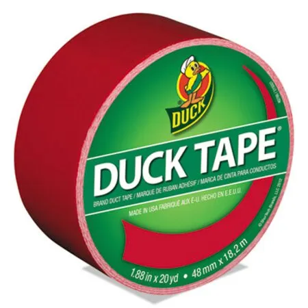 Duck - Duc-1265014 - Colored Duct Tape, 3 Core, 1.88 X 20 Yds, Red