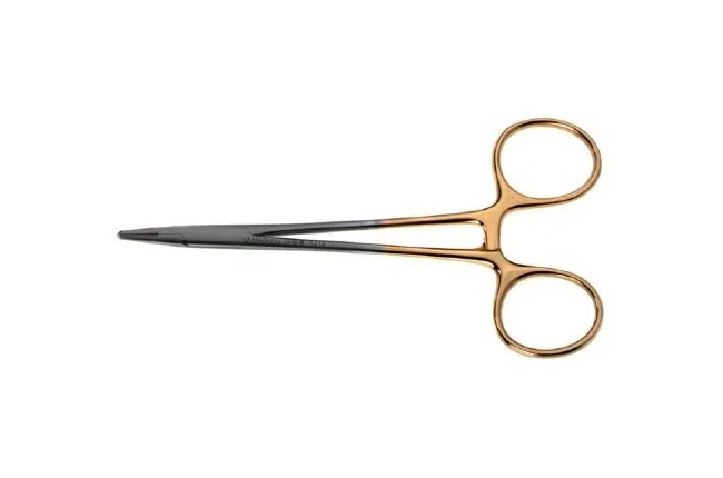 V. Mueller - Snowden-Pencer Diamond Jaw - 32-0404 - Needle Holder Snowden-Pencer Diamond Jaw 4-1/2 Inch Length 7 000 Teeth Per Square Inch Finger Ring Handle