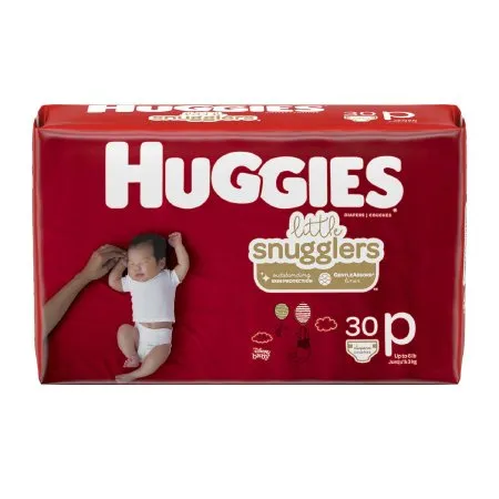 Kimberly Clark - Huggies Little Snugglers - 67330 - Unisex Baby Diaper Huggies Little Snugglers Preemie Disposable Heavy Absorbency