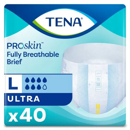 Essity Health & Medical Solutions - 67300 - Essity TENA ProSkin Ultra Unisex Adult Incontinence Brief TENA ProSkin Ultra Large Disposable Heavy Absorbency