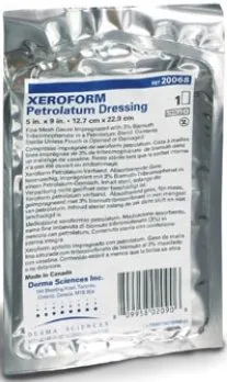 Gentell - Xeroform - DKC77034 -   Petrolatum Impregnated Dressing  Strip 1 X 8 Inch Sterile