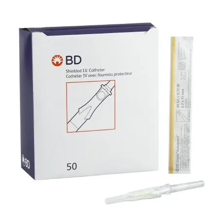 BD Becton Dickinson - Insyte Autoguard - 381412 -  Peripheral IV Catheter  24 Gauge 0.75 Inch Retracting Safety Needle