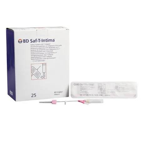 BD Becton Dickinson - Saf-T-Intima - 383336 - Saf T Intima Closed IV Catheter Saf T Intima 20 Gauge 1 Inch Retracting Safety Needle