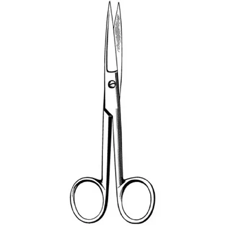 Sklar - Surgi-OR - 95-275 - Operating Scissors Surgi-or 5-1/2 Inch Length Office Grade Stainless Steel Nonsterile Finger Ring Handle Sharp Tip / Sharp Tip