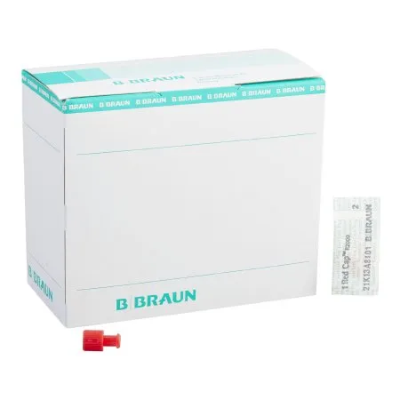 B Braun Medical - Red Cap - R2000B - B. Braun  Luer Replacement Cap 