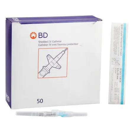 BD Becton Dickinson - Insyte Autoguard - 381523 -  Peripheral IV Catheter  22 Gauge 1 Inch Retracting Safety Needle