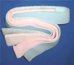 VyAire Medical - 4425FAO - Abdominal Belt, 1 &frac12;" x 48", Pink/ Blue Velcro, Extended Tabs, Reusable, 50/cs (Continental US Only)