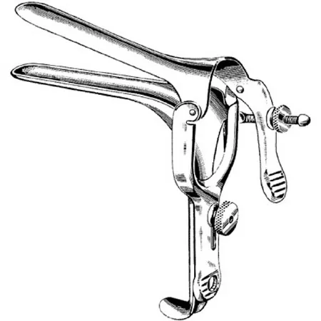 Sklar - Surgi-OR - 95-362 - Vaginal Speculum Surgi-or Pederson Nonsterile Mid Grade Stainless Steel Large Double Blade Duckbill Reusable Without Light Source Capability