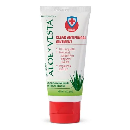 Medline - Aloe Vesta - 325102 - Antifungal Aloe Vesta 2% Strength Ointment 2 oz. Tube