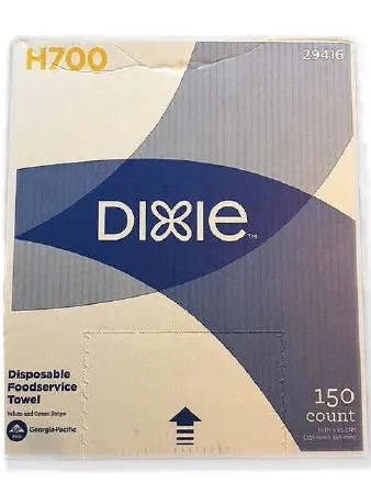 Georgia Pacific - Dixie - 29416 - Foodservice Towel Dixie Medium Duty White / Green NonSterile Hydro Entangled Fibers 13 X 23-1/2 Inch Reusable