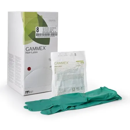 Ansell Healthcare - GAMMEX Non-Latex - 8516 - Ansell GAMMEX Non Latex Surgical Glove GAMMEX Non Latex Size 8 Sterile Polyisoprene Standard Cuff Length Micro Textured Green Chemo Tested