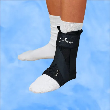 Deroyal - Ab2801-16 - Ankle Splint Deroyal Large Lace-Up Male 10-1/2 To 12 / Female 11-1/2 To 13 Left Ankle
