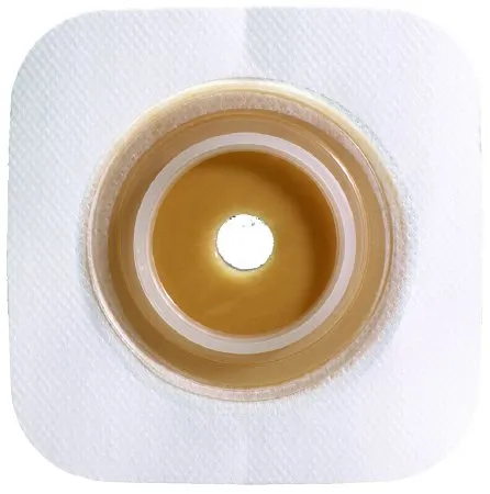 Convatec - Sur-Fit Natura - 125268 - Ostomy Barrier Sur-Fit Natura Precut  Standard Wear Stomahesive Tan Tape 45 Mm Flange Sur-Fit Natura System Hydrocolloid 5/8 Inch Opening 4 X 4 Inch