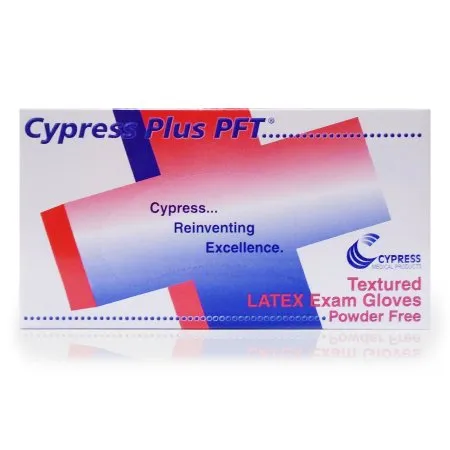 McKesson - Cypress Plus PFT - 23-92 -  Exam Glove  Small NonSterile Latex Standard Cuff Length Fully Textured Ivory Not Rated