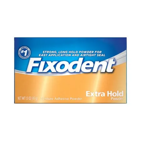 The Palm Tree Group - Fixodent Extra Hold - 7666072536 - Denture Adhesive Fixodent Extra Hold Powder 1.6 oz.
