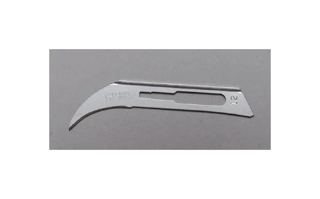Aspen Surgical Products - Bard-Parker Rib-Back - 371112 - Surgical Blade Bard-parker Rib-back Carbon Steel No. 12 Sterile Disposable Individually Wrapped