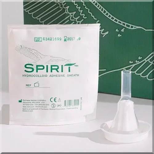 C.R. Bard - 37305 - Spirit Style 2 Hydrocolloid Sheath Male External Catheter, X-large 41 Mm