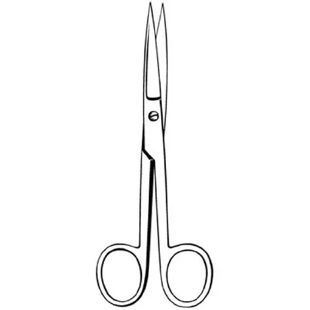 Sklar - Econo - 21-275 - Operating Scissors Econo 5-1/2 Inch Length Floor Grade Stainless Steel Finger Ring Handle Sharp Tip / Sharp Tip
