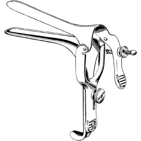 Sklar - Econo - 21-337 - Vaginal Speculum Econo Pederson Nonsterile Floor Grade Stainless Steel Small Double Blade Duckbill Disposable Without Light Source Capability