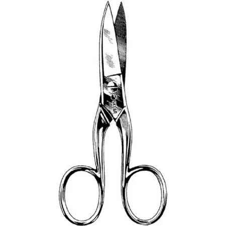 Sklar - 97-1235 - Nail Scissors Straight Jaws 3-1/2 Inch Length Stainless Steel