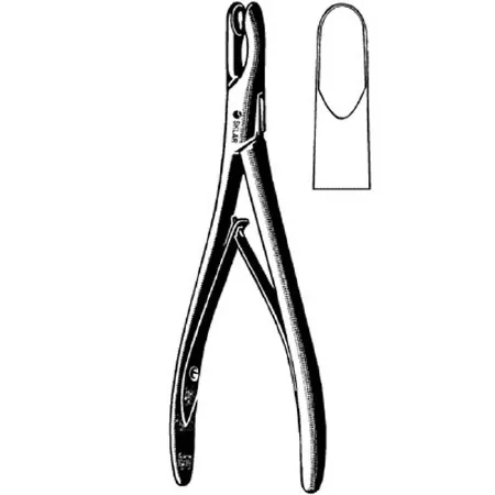 Sklar - 50-1080 - General Purpose Rongeur Adson Straight, Hollow Tips Plier Type Handle 8 Inch Length