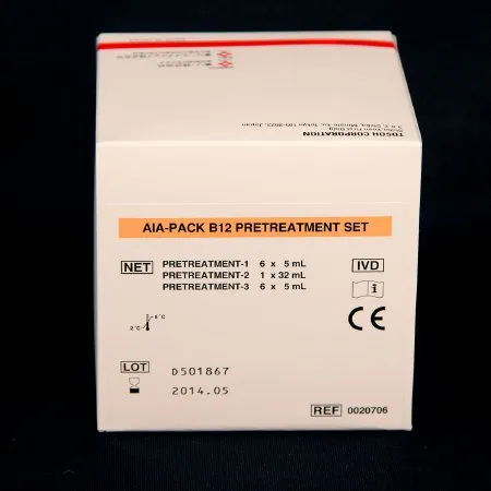 Tosoh Bioscience - AIA-Pack - 020706 - Pretreatment Reagent Kit AIA-Pack Anemia Assay Vitamin B12 Pretreatment Set For AIA Automated Immunoassay Systems PR1: 6 Vials  PR2: 1 X 32 mL  PR3: 6 X 5 mL