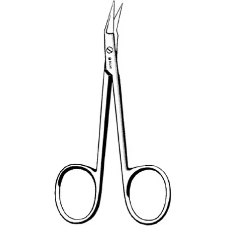 Sklar - 22-2837 - Stitch Scissors Sklar O brien 3-3/4 Inch Length Or Grade Stainless Steel Nonsterile Finger Ring Handle Angled Sharp Tip / Sharp Tip