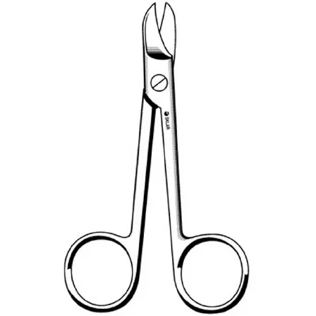 Sklar - 24-2340 - Dental Scissors Sklar 4 Inch Length Or Grade Stainless Steel Finger Ring Handle Straight Sharp Tip / Sharp Tip
