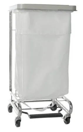 McKesson - 03-159500 - Hamper Stand Mckesson Surgery Soiled Linen Rectangular Opening 30 To 33 Gal. Capacity Foot Pedal Self-closing Lid
