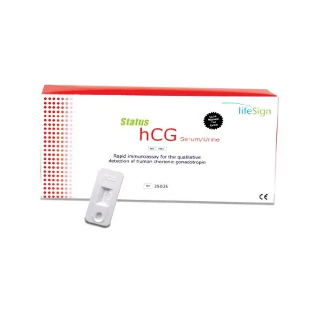 LifeSign - 35035 - Status hCG Urine-Serum Combo Cassette CLIA Waived-Moderate 35 tests-bx -Item is Non-Returnable-