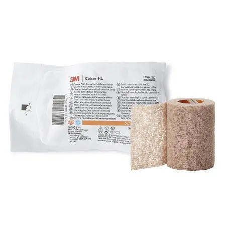 3M - From: 2082C To: 2083S - Coban LF Cohesive Bandage Coban LF 3 Inch X 5 Yard Self Adherent Closure Tan Sterile Standard Compression