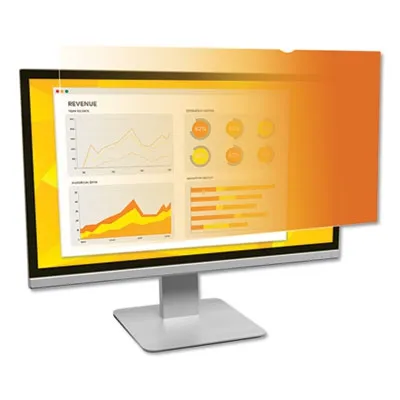 3M Data - From: MMMGF140W9B To: MMMGF238W9B - Gold Frameless Privacy Filter, For 19" Widescreen Monitor, 16:10 Aspect Ratio