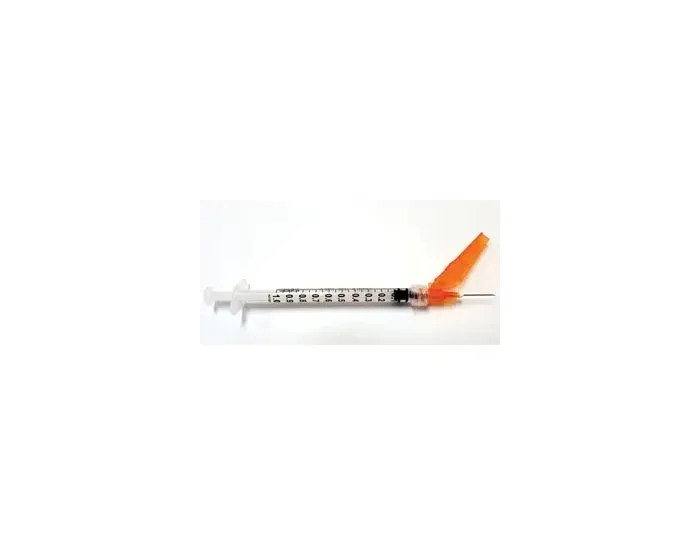 Exel - 27044 - Safety Syringe -1 mL- w- Safety Needle -25G x 5-8"- 50-bx 6 bx-cs