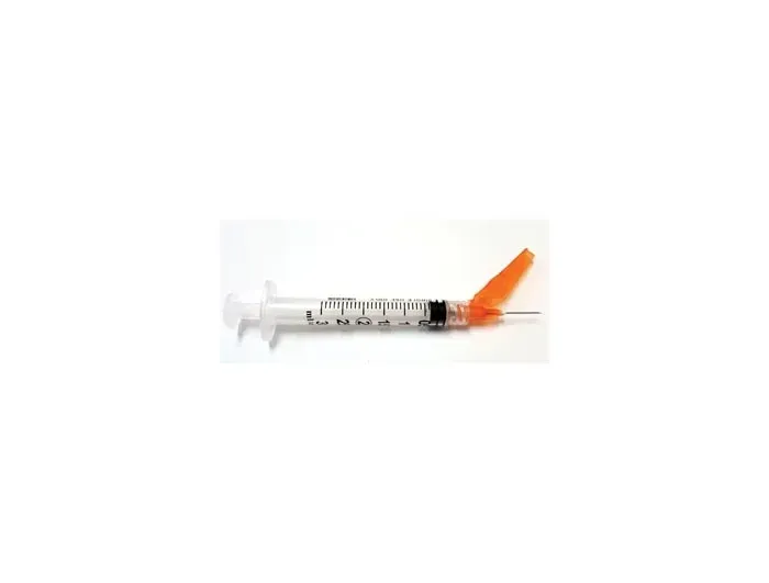 Exel - 27100 - Safety Syringe -3 mL- w- Safety Needle -25G x 5-8"- 50-bx 8 bx-cs