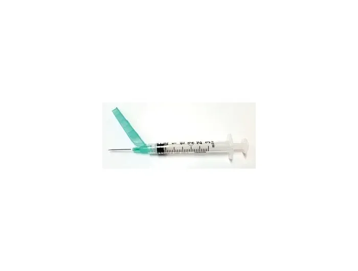 Exel - 27105 - Safety Syringe -3 mL- w- Safety Needle -21G x 1"- 50-bx 8 bx-cs