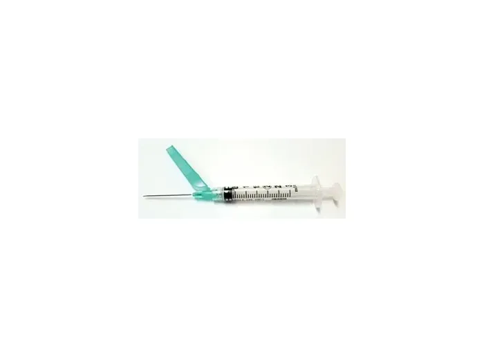Exel - 27107 - Safety Syringe -3 mL- w- Safety Needle -21G x 11-2"- 50-bx 8 bx-cs
