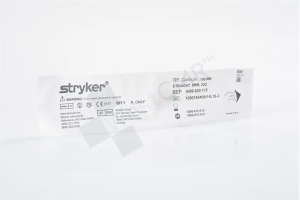 Stryker - 406-620-115 - STRYKER RF CANNULA 100MM STRAIGHT 5MM, 22G