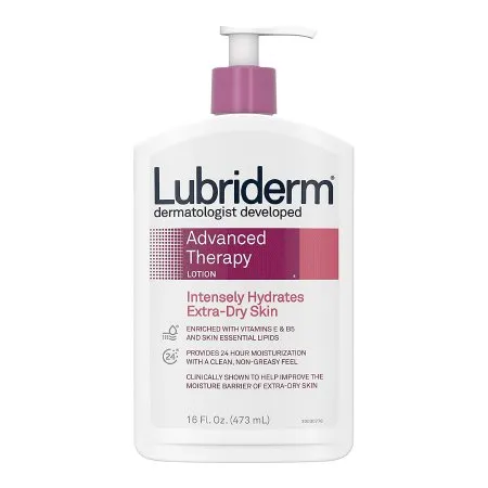 Glaxo Consumer Products - Lubriderm Advanced Therapy - 05280048234 - Hand and Body Moisturizer Lubriderm Advanced Therapy 16 oz. Pump Bottle Scented Lotion