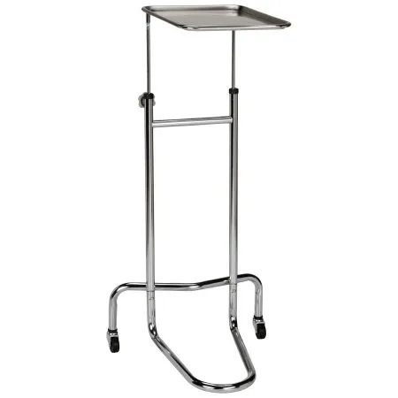 McKesson - 81-11100 - Mayo Instrument Stand McKesson 5 lbs. Tray V-Shaped Base 34 to 53 Inch Height Range 12.62 X 19.25 X 0.75 Inch