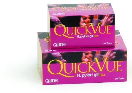 Quidel - From: 0W009 To: 0W010 - Corporation Quickvue H. pylori gII, CLIA Waived, 30 tests/kit