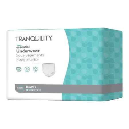 PBE - Principle Business Enterprises - Tranquility Essential - 2605 - Principle Business Enterprises  Unisex Adult Absorbent Underwear  Pull On with Tear Away Seams Medium Disposable Heavy Absorbency
