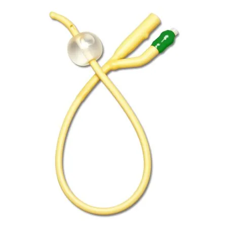 Medline - Dynd11214 - Foley Catheter Medline 2-Way Coude Tip 10 Ml Balloon 14 Fr. Silicone-Elastomer Coated Latex