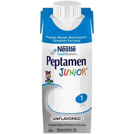 Nestle Healthcare Nutrition - Peptamen Junior - From: 9871616253 To: 9871660130 - Nestle  Pediatric Tube Feeding Formula  250 mL Carton Liquid Whey Protein Impaired GI Function