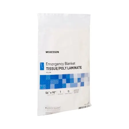 McKesson - 18-077 - Rescue Blanket 56 W X 90 L Inch Tissue / Poly Laminate 0.67 lbs.