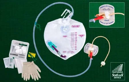 Bard Rochester - Lubricath - 907616 - Bard  Indwelling Catheter Tray  Foley 16 Fr. 5 Cc Balloon