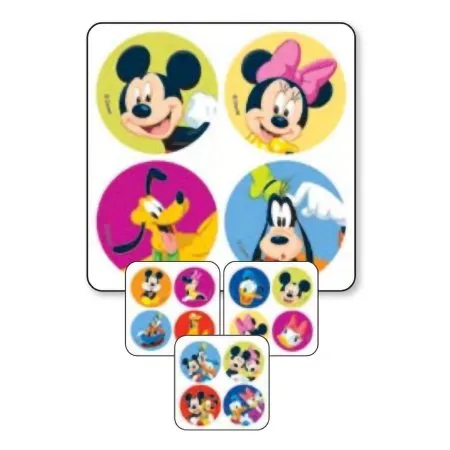 Medibadge - MiniBadges - 2422P - Minibadges 300 Per Pack Mickey And Friends Sticker 2-1/2 Inch